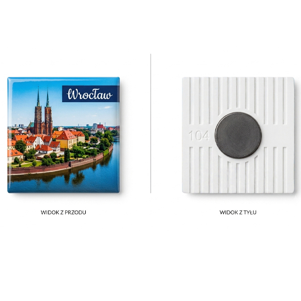 Magnes na lodówkę Ceramiczny 48x48mm Mozaika puzzle