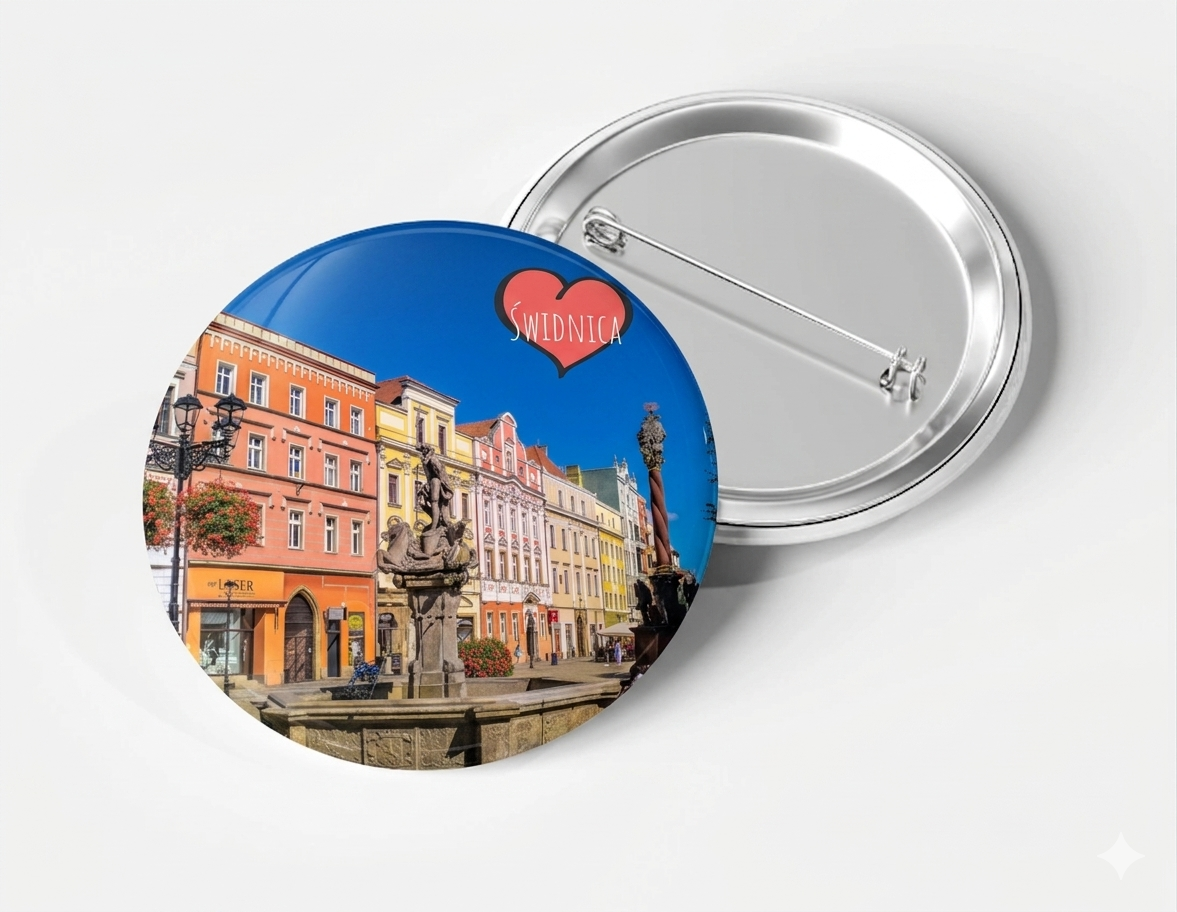 Foto Przypinka Button 58mm z Twoim zdjęciem grafiką logo 1szt - obrazek 2