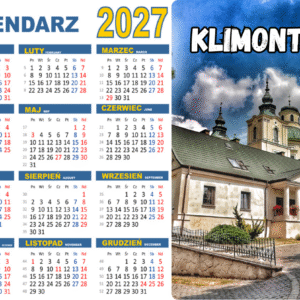 Magnes na lodówkę Kalendarzyk 2027 + Twoje Zdjęcie